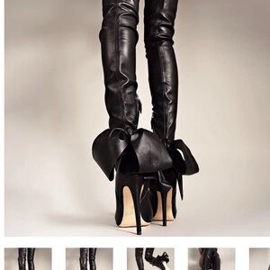 Aminah Abdul Jillil Women’s Bow Leather Thigh Boot